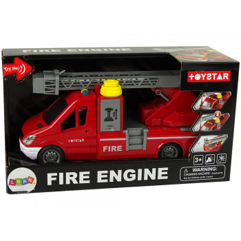 Samochód Ciężarówka Straż Pożarna Czerwona Woda Dźwięki Światła