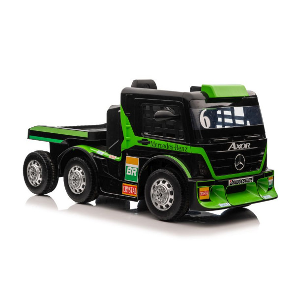 Auto Na Akumulator Mercedes + Naczepa XMX622B  Zielony LCD