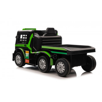 Auto Na Akumulator Mercedes + Naczepa XMX622B  Zielony LCD