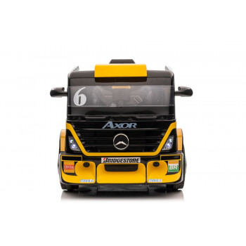 Auto Na Akumulator Mercedes + Naczepa XMX622B  Zółty LCD