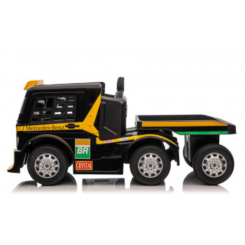 Auto Na Akumulator Mercedes + Naczepa XMX622B  Zółty LCD