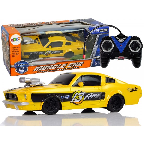 Zdalnie Sterowane Auto Sportowe 1:20 Żółte Pilot 27 Mhz