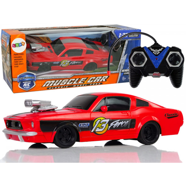 Zdalnie Sterowane Auto Sportowe 1:20 Czerwone Pilot 27 Mhz