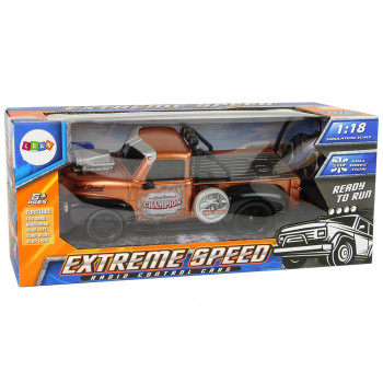 Auto Zdalnie Sterowane 1:18 Brązowe Pick-up