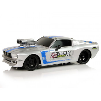 Auto Sportowe R/C 1:16 Srebrne Niebieskie Pasy Pilot