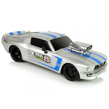 Auto Sportowe R/C 1:16 Srebrne Niebieskie Pasy Pilot