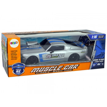 Auto Sportowe R/C 1:16 Srebrne Niebieskie Pasy Pilot