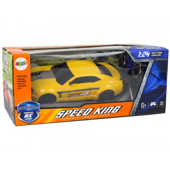 Zdalnie Sterowane Auto Sportowe 1:24 Wyścigi Żółty Przyciemniane Szyby