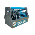 Zestaw Narzędzi Skrzynka Piła Wiertarka Niebieski