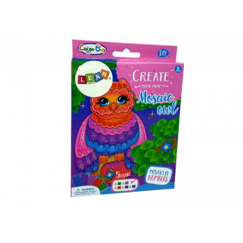 Zestaw DIY Kolorowa Mozaika Wyklejanka Sowa