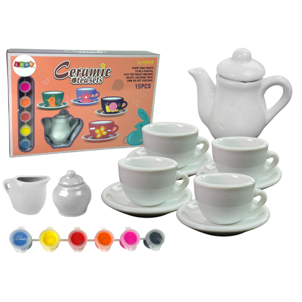 Zestaw Do Herbaty DIY Farby Malowanie Porcelana