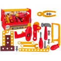 Zestaw Narzędzi Skrzynka Młotek Kleszcze Czerwony