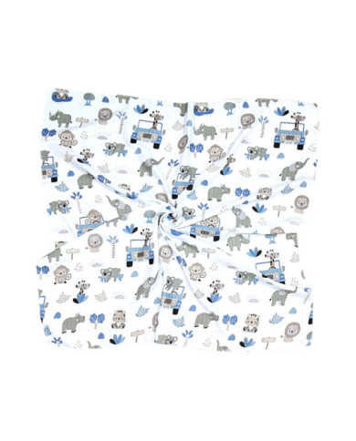 Pielucha, pieluszka otulacz muślinowy 120x120 cm zoo