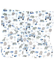 Pielucha, pieluszka otulacz muślinowy 120x120 cm zoo