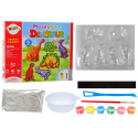Zestaw DIY Do Malowania Dinozaury Gips Magnesy