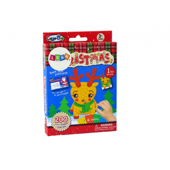 Zestaw DIY Kolorowa Mozaika Święta Wyklejanka Renifer