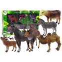 Zestaw Figurek Zwierzęta Domowe Leśne Jeleń Krowa