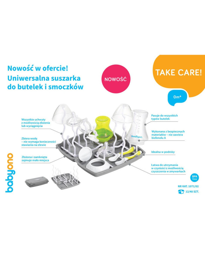 Uniwersalna suszarka do butelek i smoczków BabyOno