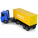 Duża Ciężarówka R/C Mercedes Arocs Niebieska 1:20 Kontener 58 cm Długości