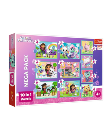 Puzzle 10w1 Koci Domek Gabi W świecie Gabi Trefl 96003