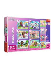 Puzzle 10w1 Koci Domek Gabi W świecie Gabi Trefl 96003