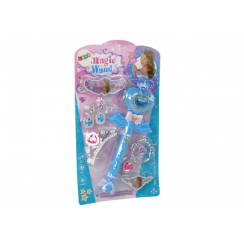 Interaktywna Magiczna Różdżka Projektor Niebieska Akcesoria Wróżka