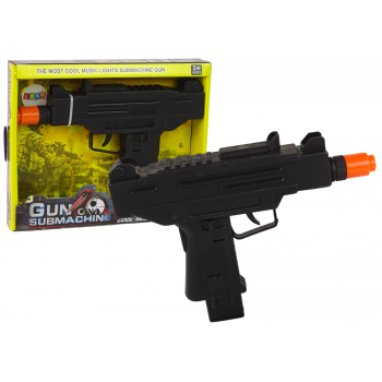 Pistolet Czarny Dla Dzieci Wibracje Dźwięk