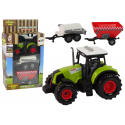 Duży Traktor Światła LED Dźwięki 2 Maszyny Farm Set