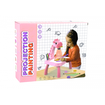 Tablica Projektor Rzutnik Do Nauki Rysowania Dinozaur Różowy