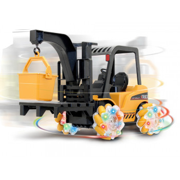 Zdalnie Sterowany Wózek Widłowy Obrót 360 stopni Świecące Koła