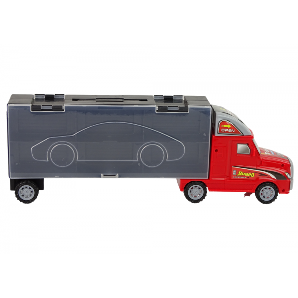 Mega Auto Tir Laweta 6 Resoraków z Rampą Walizka Na Auta