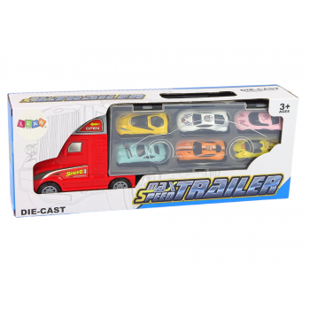 Mega Auto Tir Laweta 6 Resoraków z Rampą Walizka Na Auta