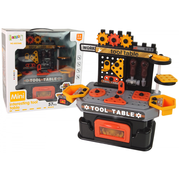 Warsztat Stolik Małego Majsterkowicza Narzędzia 57 Elementów