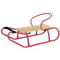Sanki Metalowe z Pchaczem Oparciem Pasek Czerwone
