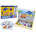 Magnetyczna Układanka Książka Transport Puzzle Karty