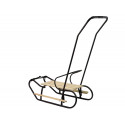 Sanki Metalowe z Pchaczem Oparcie Pasek Czarne