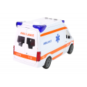 Interaktywne Auto Karetka Ambulans + Nosze Światło Dźwięk