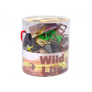 Zestaw Figurek Dzikie Zwierzęta 34 Elementy Safari Lew Gepard Tygrys