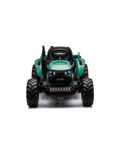 Traktor Na Akumulator HC-306 Z Przyczepą Ciemno Zielony 24V