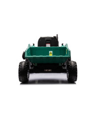 Traktor Na Akumulator HC-306 Z Przyczepą Ciemno Zielony 24V