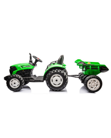 Traktor Na Akumulator HC-306 Z Przyczepą Jasno Zielony 24V