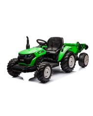 Traktor Na Akumulator HC-306 Z Przyczepą Jasno Zielony 24V