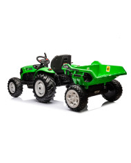 Traktor Na Akumulator HC-306 Z Przyczepą Jasno Zielony 24V