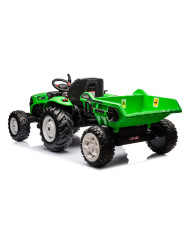 Traktor Na Akumulator HC-306 Z Przyczepą Jasno Zielony 24V