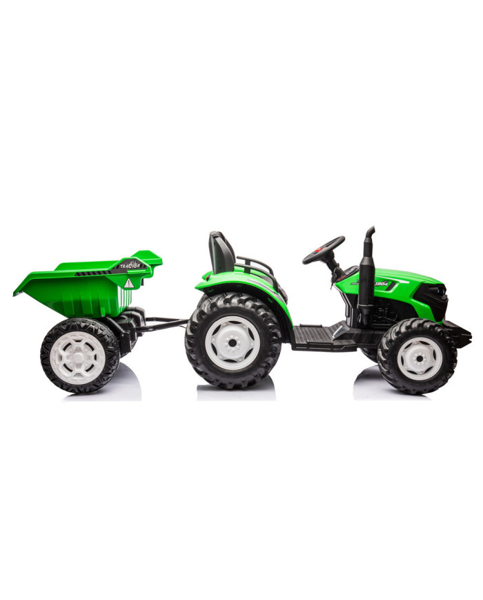 Traktor Na Akumulator HC-306 Z Przyczepą Jasno Zielony 24V