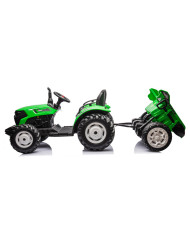Traktor Na Akumulator HC-306 Z Przyczepą Jasno Zielony 24V
