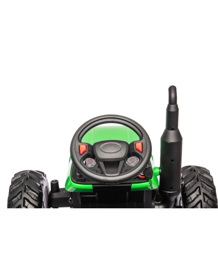 Traktor Na Akumulator HC-306 Z Przyczepą Jasno Zielony 24V