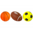 Zestaw Miękkich Piłek Sportowych 3w1 Piłka Nożna Koszykówka