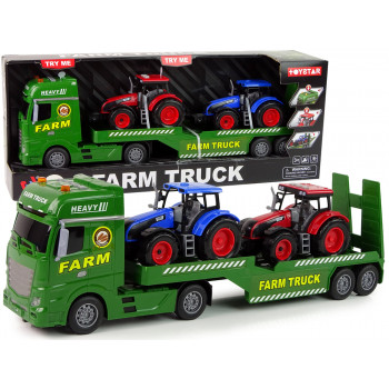 Zestaw Farma Zielona Laweta Traktor Dźwięk Światła