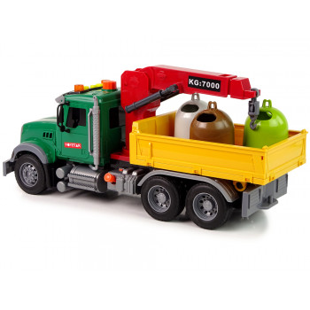 Ciężarówka Auto Dźwig Transport Kosz na Śmieci Dźwięk